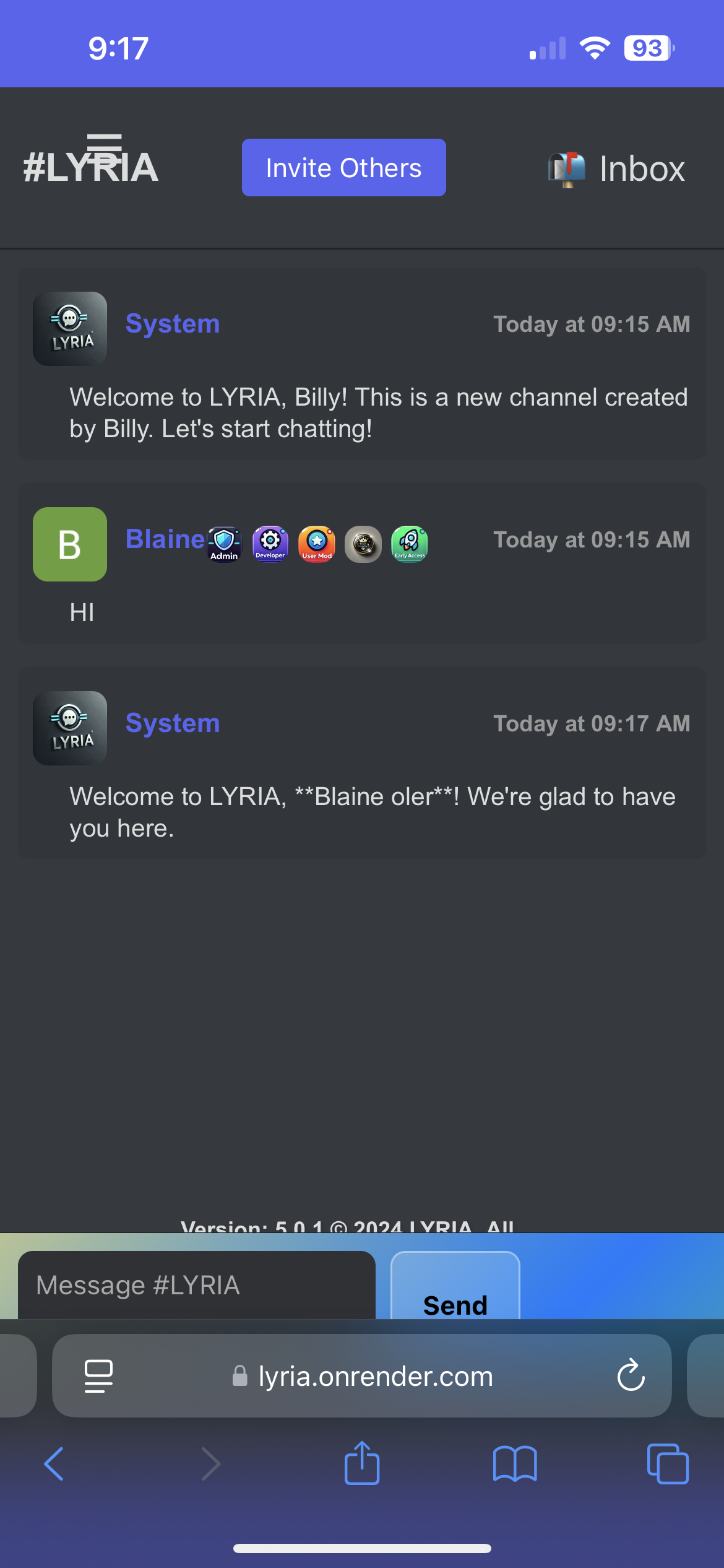 Lyria app concept design